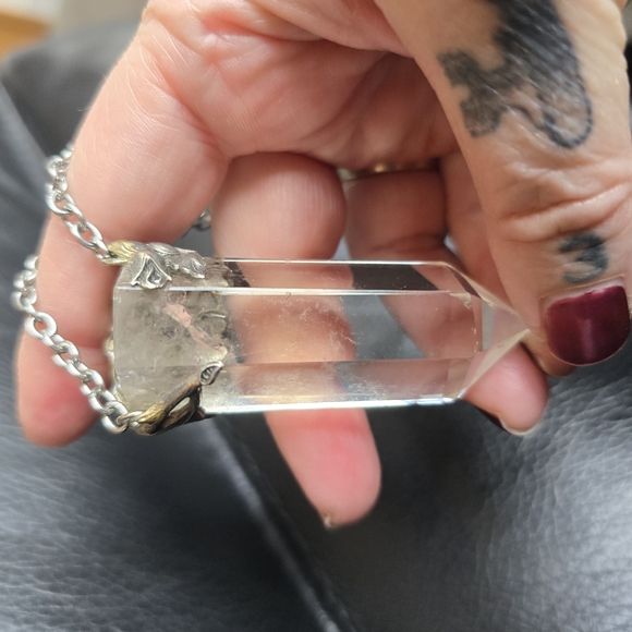 Rare! First Release! Evil Pawn Jewelry OG Floral Wrap Quartz Point Necklace - Picture 7 of 8